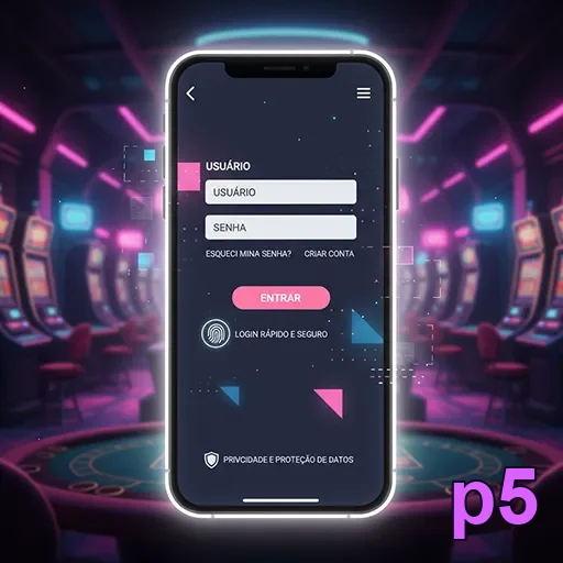 Atendente local ajuda com login seguro na p5