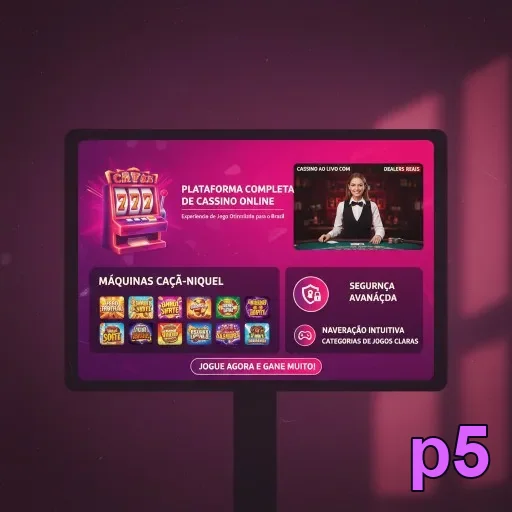 Tela do p5 com selo legal e suporte humano seguro